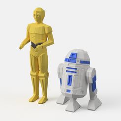 droid dual.jpg Low-Poly Toys - Dual Extrusion version